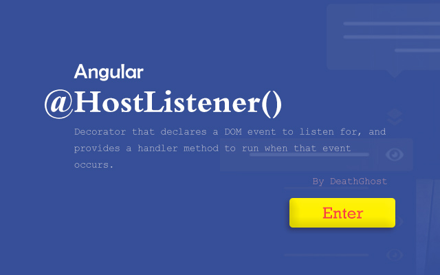 Angular HostListener